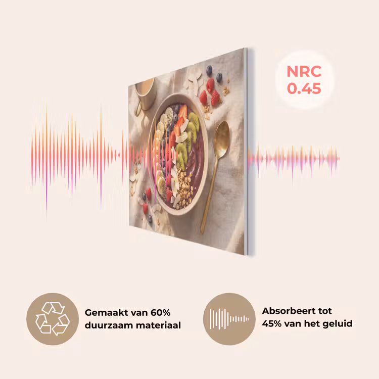 Eten - Ontbijtkom - Fruit - Gezond - Kleurrijk PET vilt klein -USP_NL