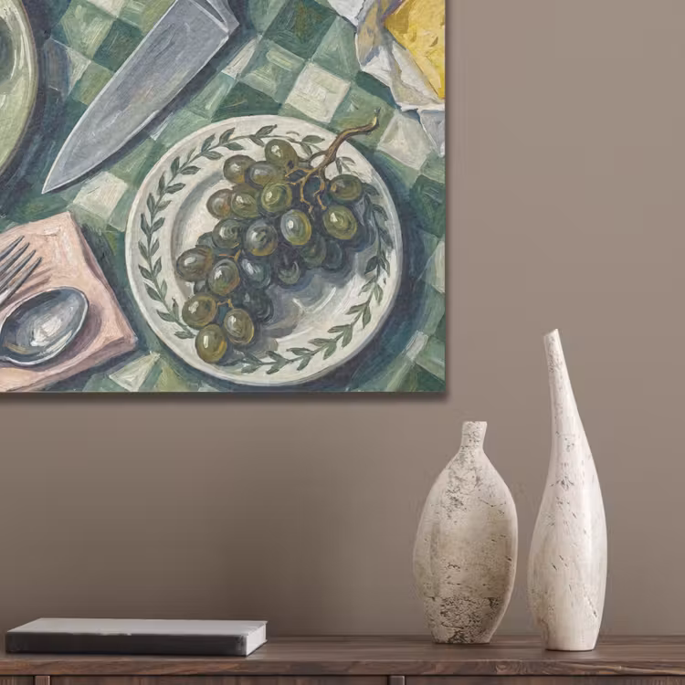 Eten - Ontbijt - Tafel - Modern - Groen PET vilt klein -sfeer6_closeup