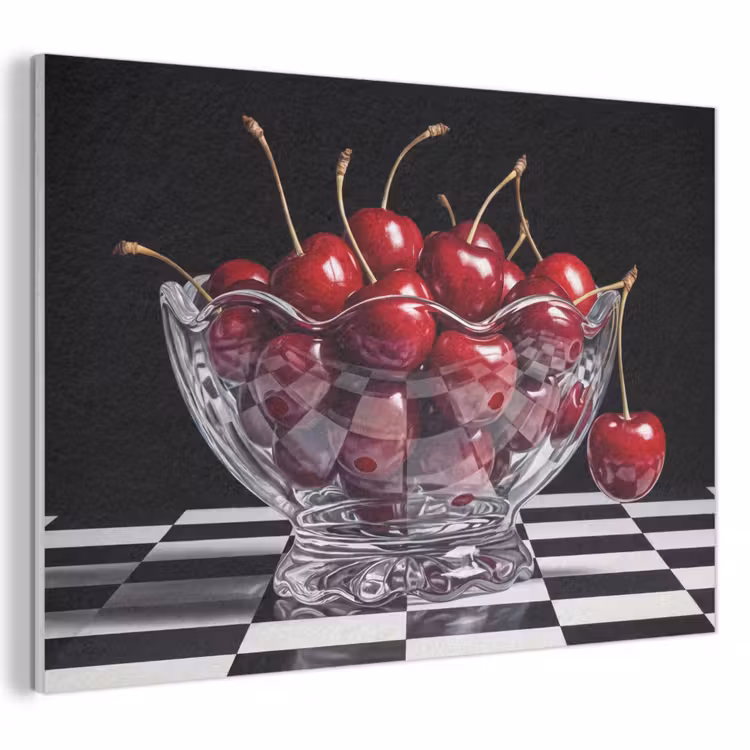 Acoustic Panel - Food - Cherries - Red - Eten - Kersen - Rood PET vilt klein