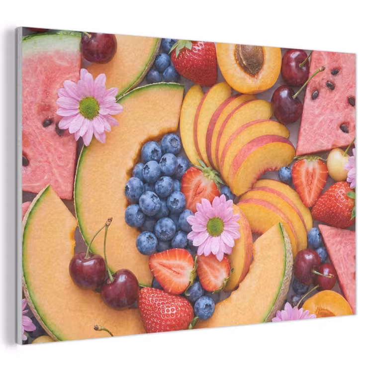 Eten - Fruit - Zomer - Kleurrijk PET vilt klein -3d