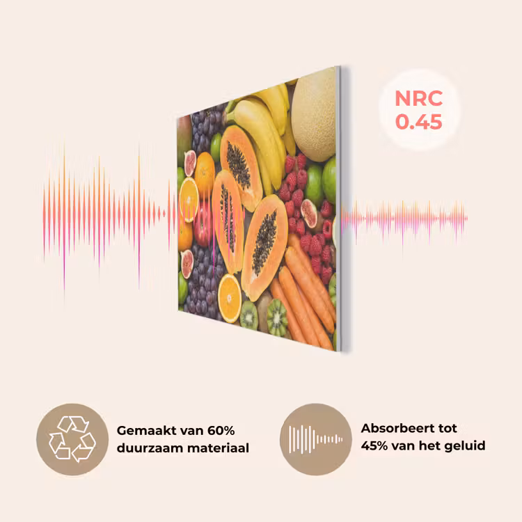 Eten - Fruit - Groenten - Vers - Kleurrijk PET vilt klein -USP_NL