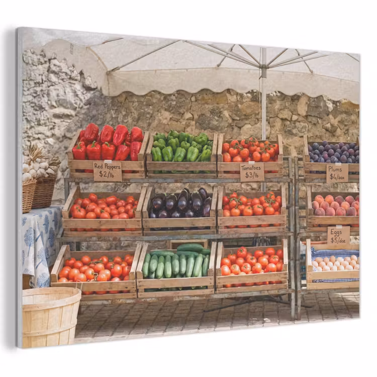 Acoustic Panel - Food - Market - Fresh - Eten - Markt - Vers PET vilt klein