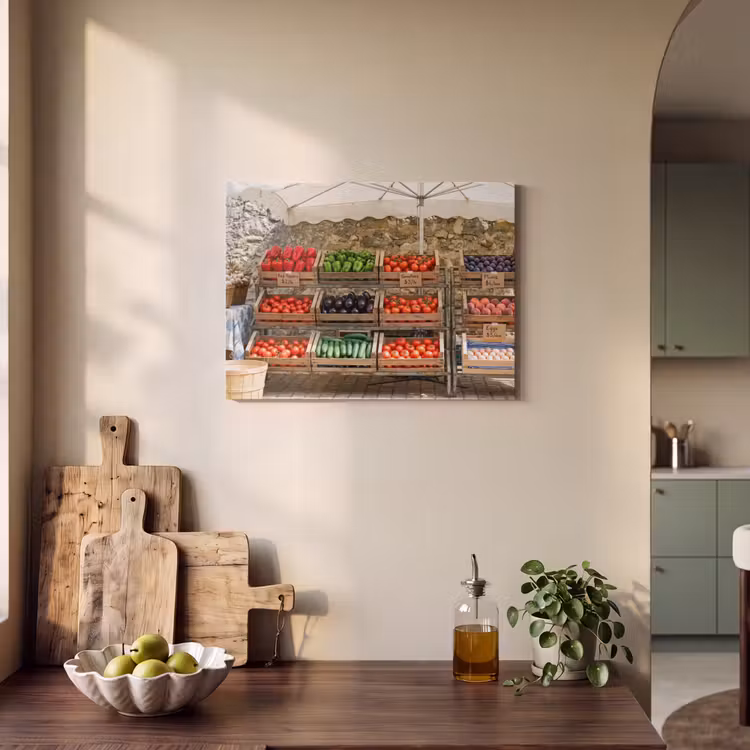 Acoustic Panel - Food - Market - Fresh - Eten - Markt - Vers PET vilt klein