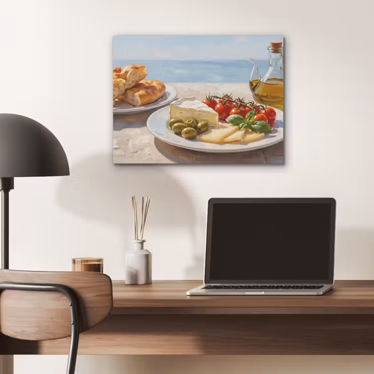 Eten - Middellandse Zee - Natuur - Geschilderd PET vilt klein -sfeer5