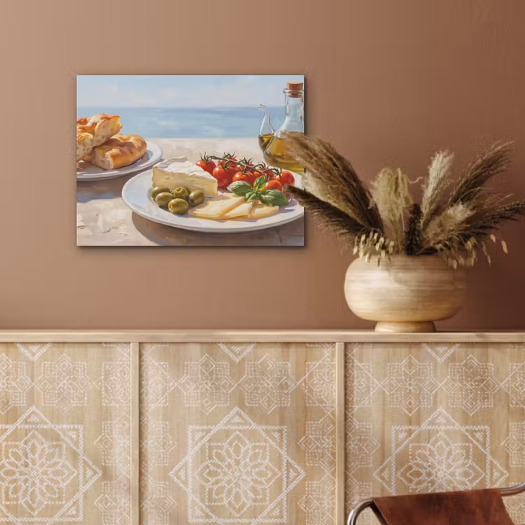Eten - Middellandse Zee - Natuur - Geschilderd PET vilt klein -sfeer4
