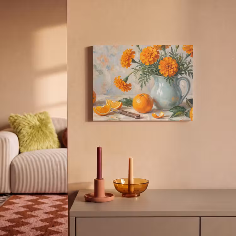 Acoustic Panel - Food - Orange - Art - Eten - Oranje - Kunst PET vilt klein