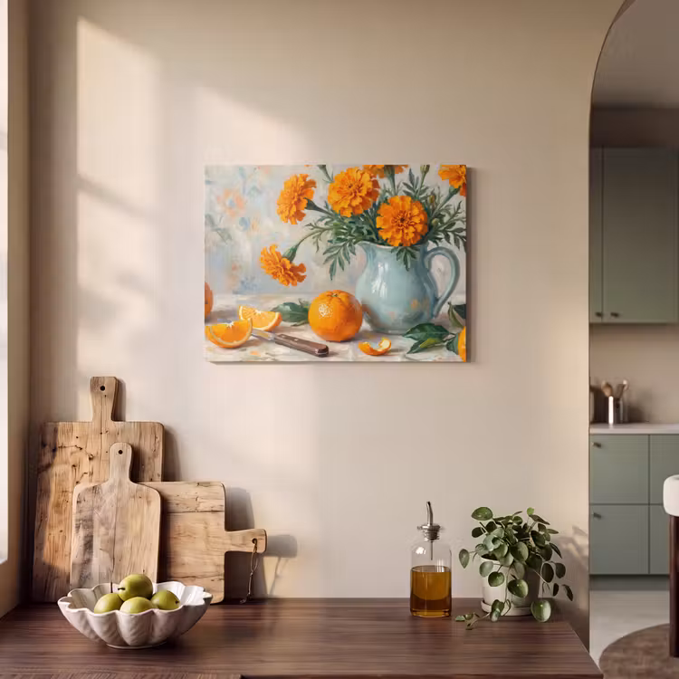 Acoustic Panel - Food - Orange - Art - Eten - Oranje - Kunst PET vilt klein