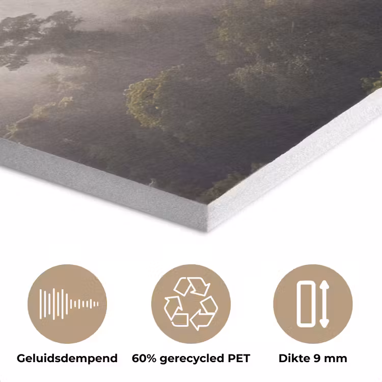 Bos - Mist - Natuur - Groen PET vilt klein -closeup_NL