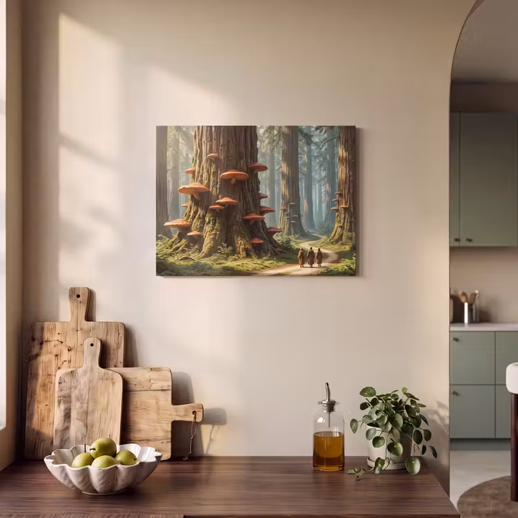 Acoustic Panel - Forest - Trees - Nature - Bos - Bomen - Natuur PET vilt klein