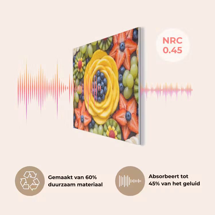 Fruit - Arrangement - Gezond - Kleurrijk - Eten PET vilt klein -USP_NL