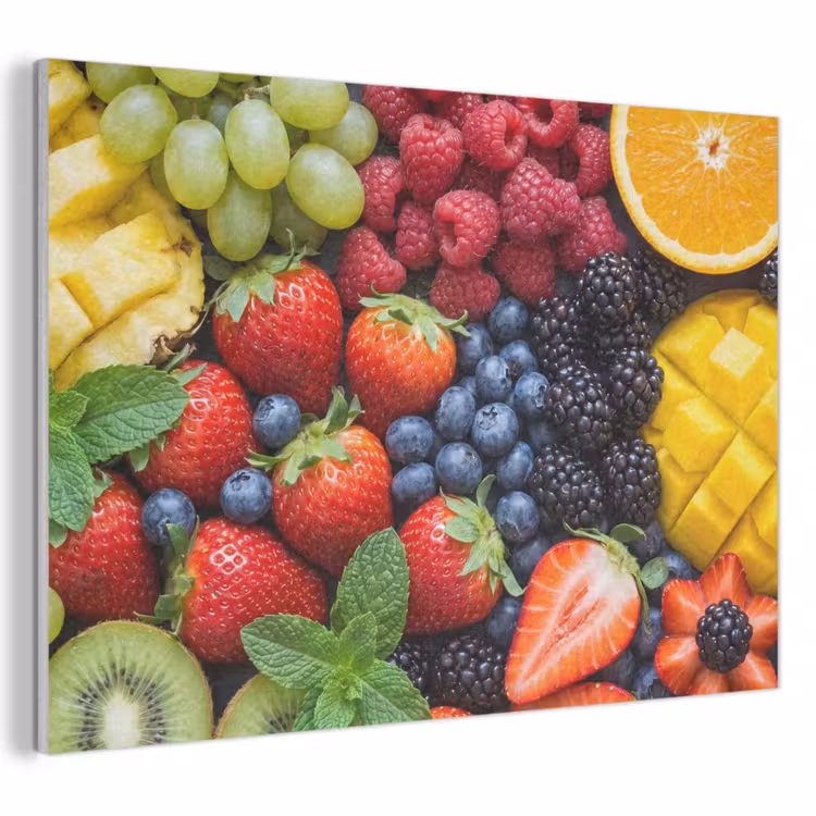 Fruit - Vers - Kleurrijk - Eten PET vilt klein -3d
