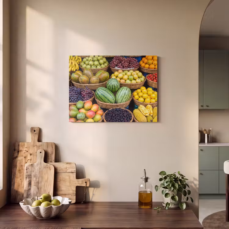 Acoustic Panel - Fruit - Market - Colorful - Fruit - Markt - Kleurrijk PET vilt klein