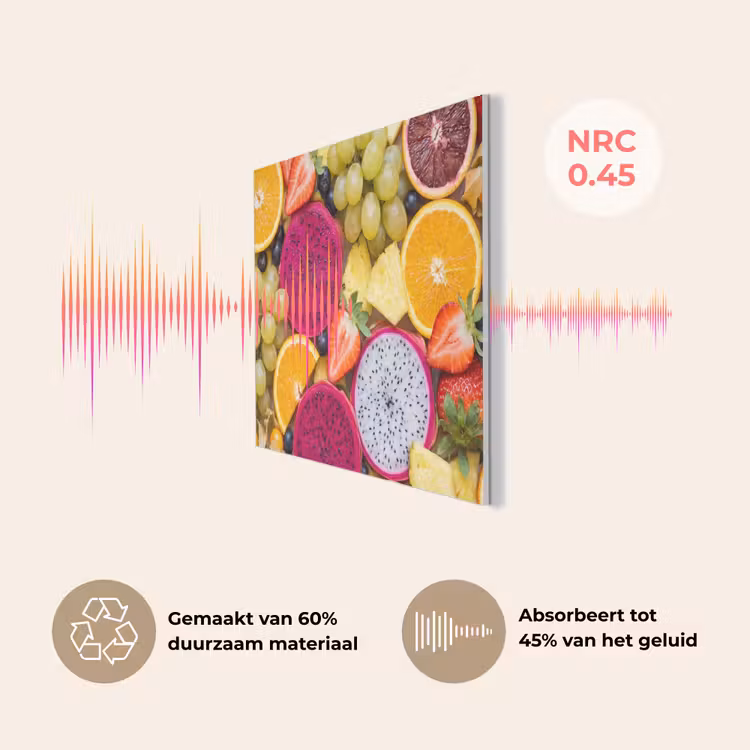 Fruit - Assortiment - Kleurrijk - Gezondheid PET vilt klein -USP_NL