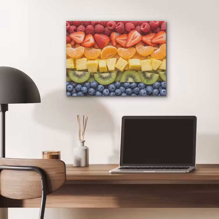 Fruit - Regenboog - Gezond - Kleurrijk PET vilt klein -sfeer5