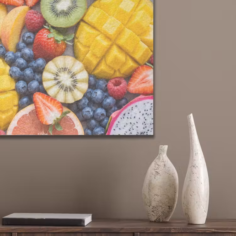Fruit - Versneden - Kleurrijk - Eten - Gezond PET vilt klein -sfeer6_closeup