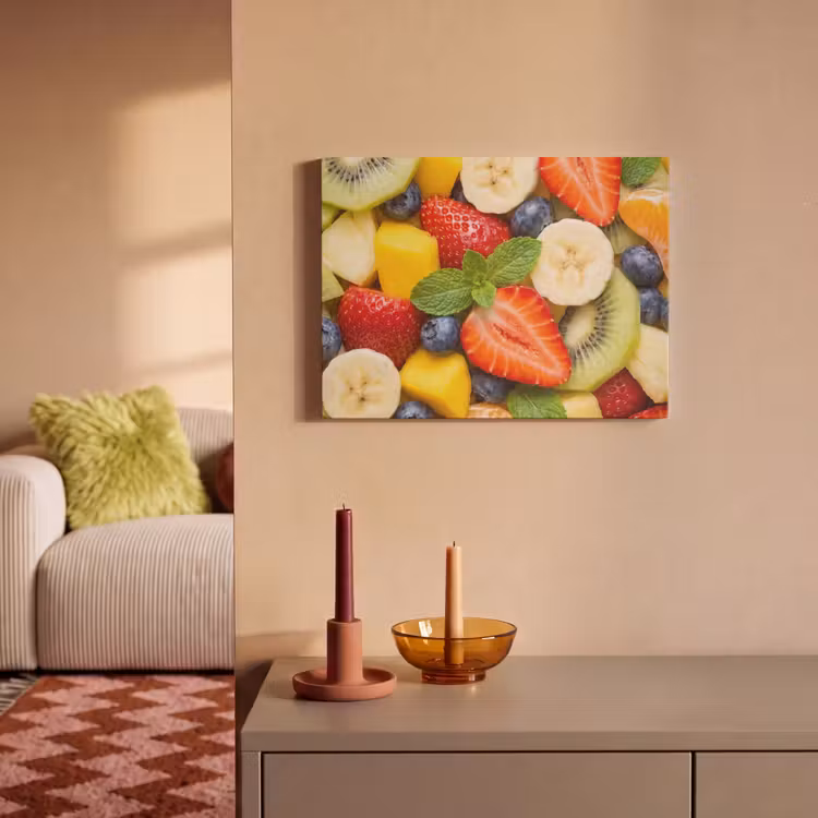 Fruit - Plakjes - Eten - Kleurrijk PET vilt klein -sfeer1