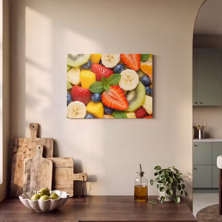 Fruit - Plakjes - Eten - Kleurrijk PET vilt klein -sfeer2