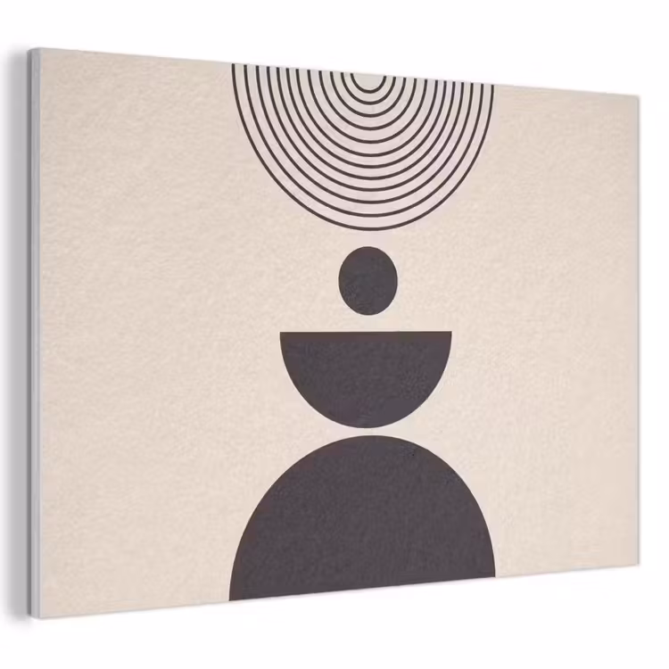 Acoustic Panel - Geometric Balance - Art - Geometrische balans - Kunst PET vilt klein