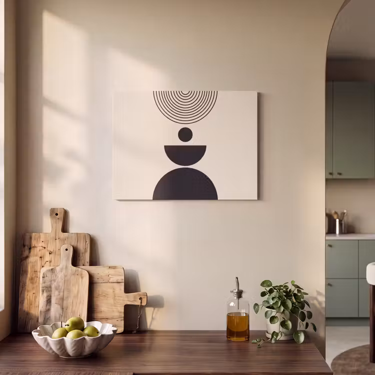 Acoustic Panel - Geometric Balance - Art - Geometrische balans - Kunst PET vilt klein