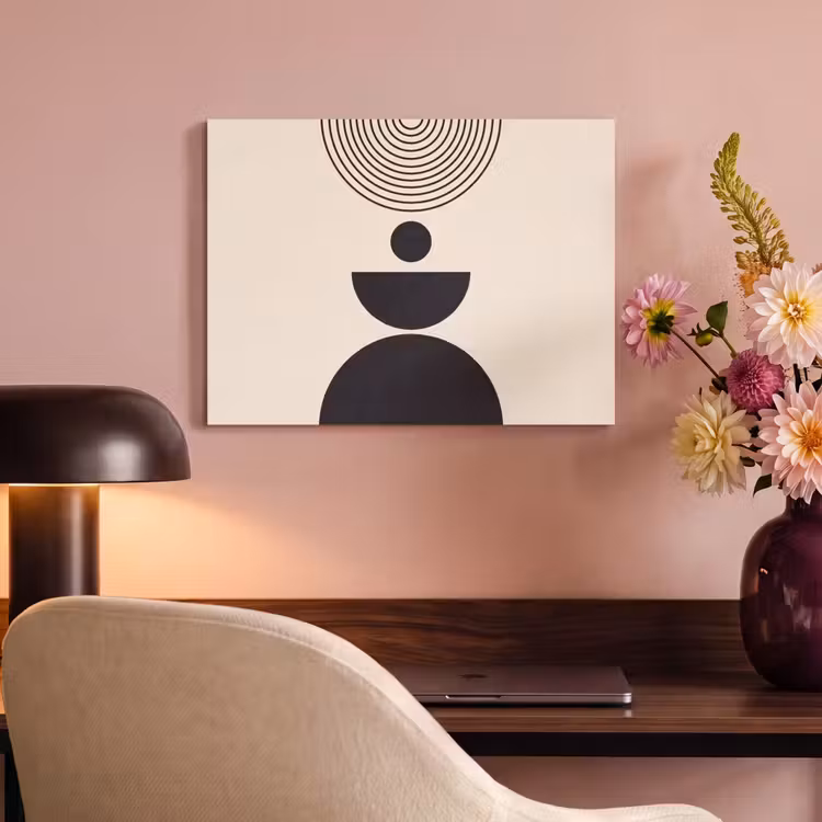 Acoustic Panel - Geometric Balance - Art - Geometrische balans - Kunst PET vilt klein