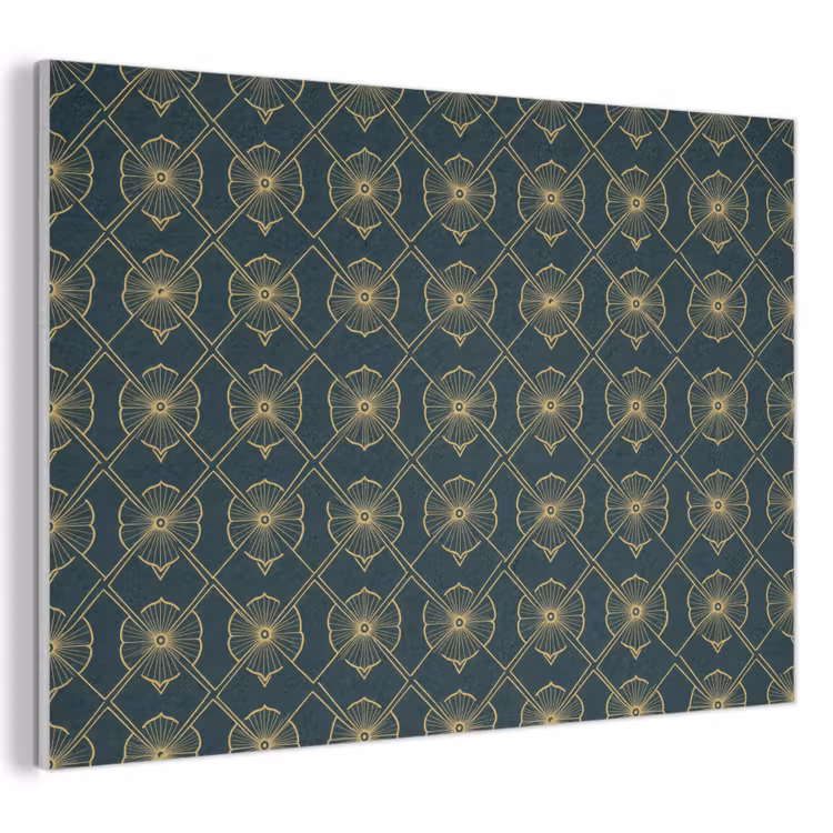 Geometrisch - Elegant - Groen PET vilt klein 837 -3d