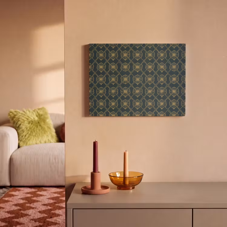 Geometrisch - Elegant - Groen PET vilt klein 837 -sfeer1