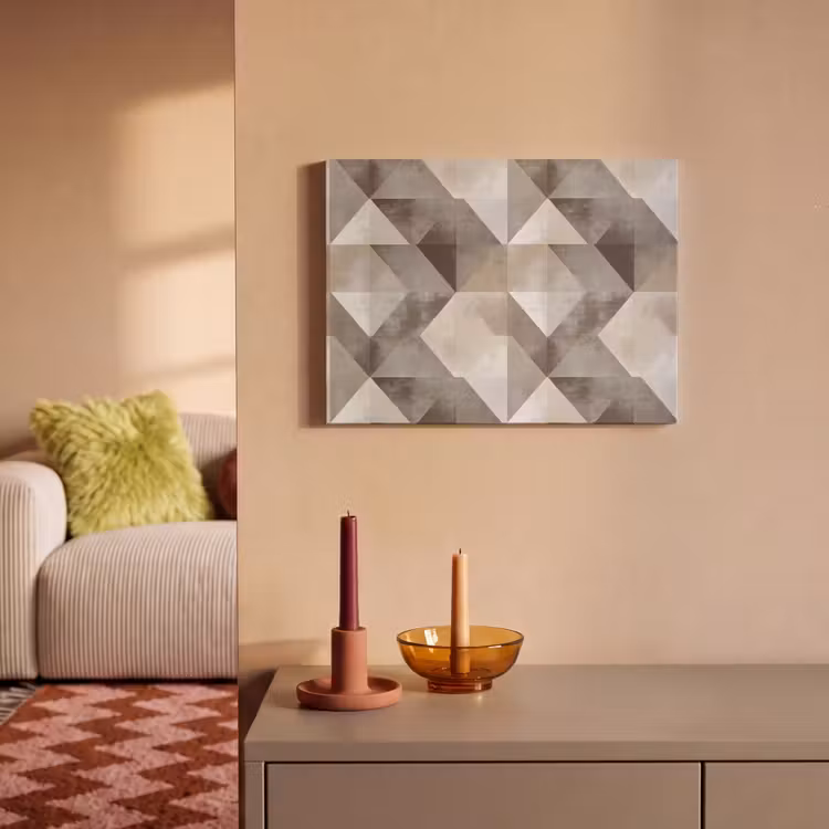 Geometrisch - Motief - Aardetinten PET vilt klein 837 -sfeer1