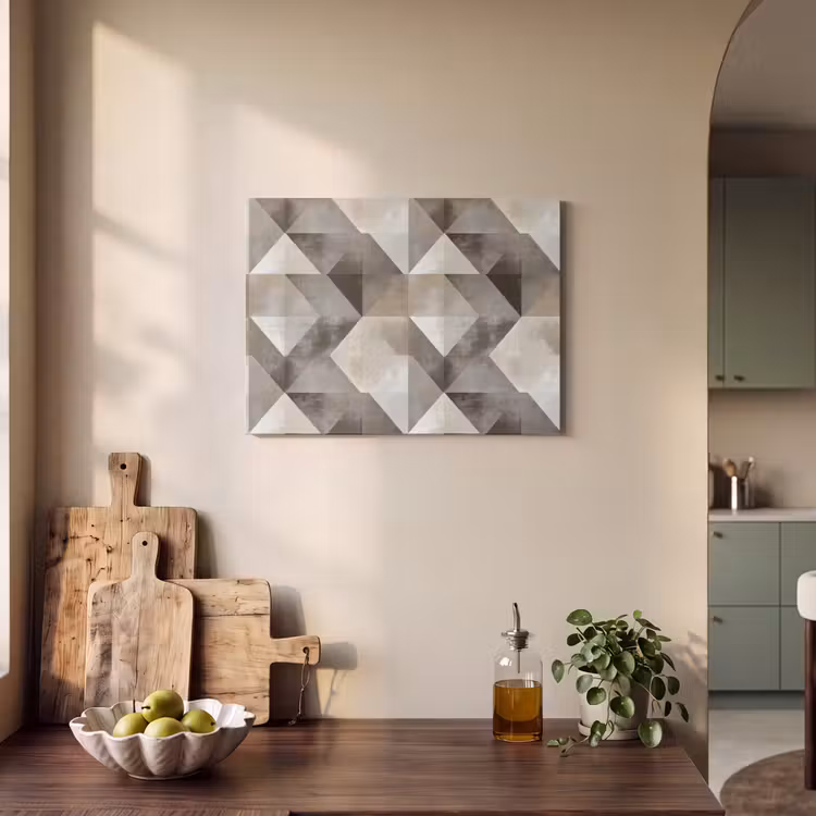 Geometrisch - Motief - Aardetinten PET vilt klein 837 -sfeer2