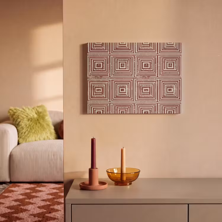 Geometrisch - Patroon - Rood PET vilt klein 837 -sfeer1