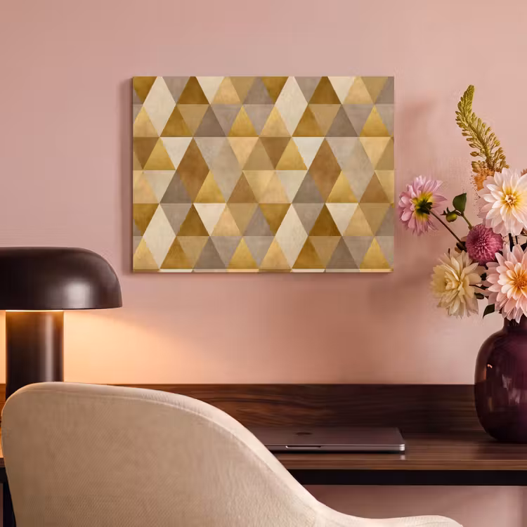 Geometrisch - Driehoek - Goud PET vilt klein 837 -sfeer3