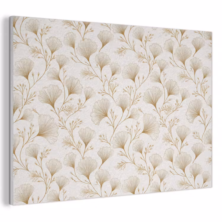 Ginkgo - Takken - Goud PET vilt klein 837 -3d