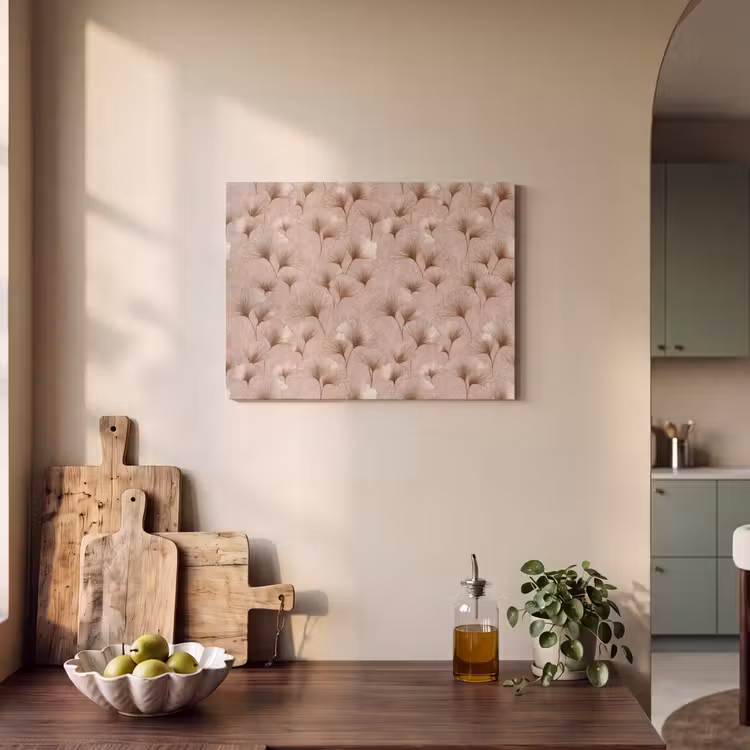 Ginkgo - Patroon - Roze PET vilt klein 837 -sfeer2