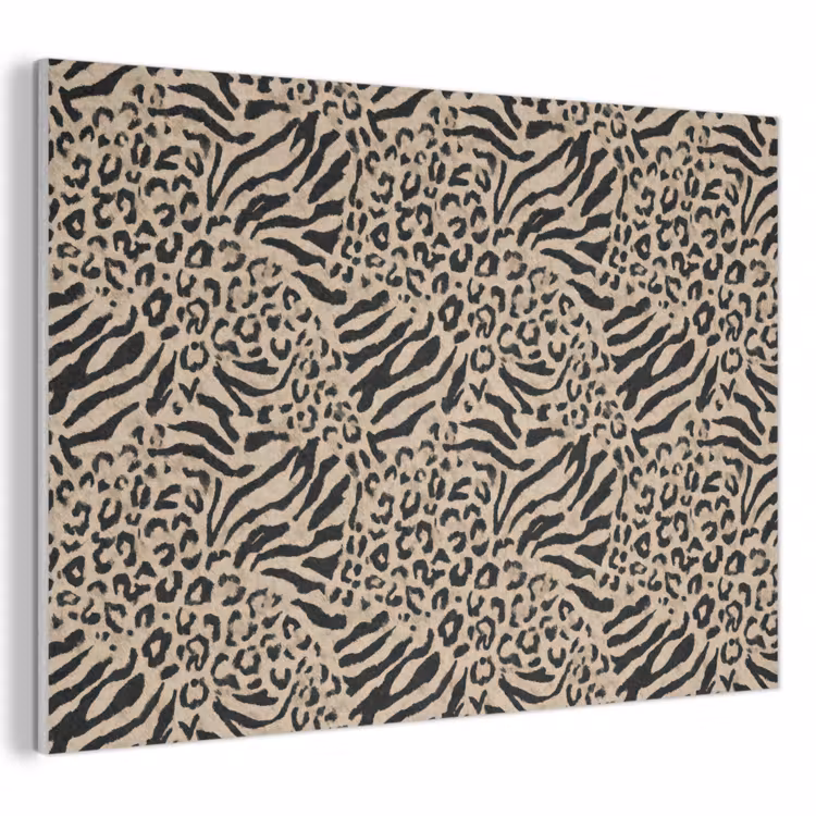 Giraf - Zebra - Motief - Bruin PET vilt klein 837 -3d