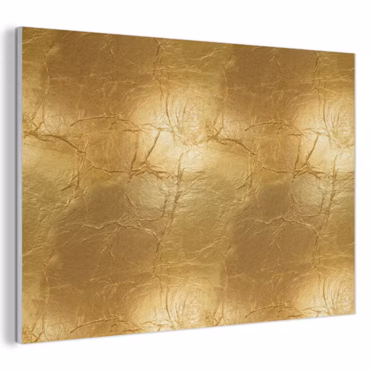 Bladgoud - Vintage - Textuur - Warm Goud PET vilt klein 837 -3d