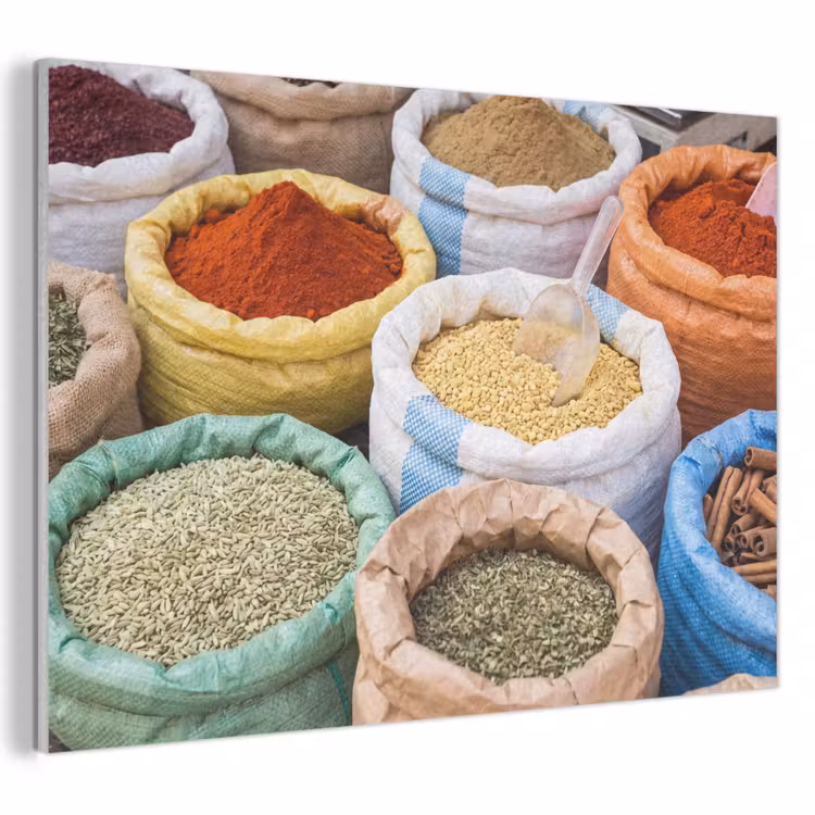 Acoustic Panel - Herbs - Bags - Market - Kruiden - Zakken - Markt PET vilt klein