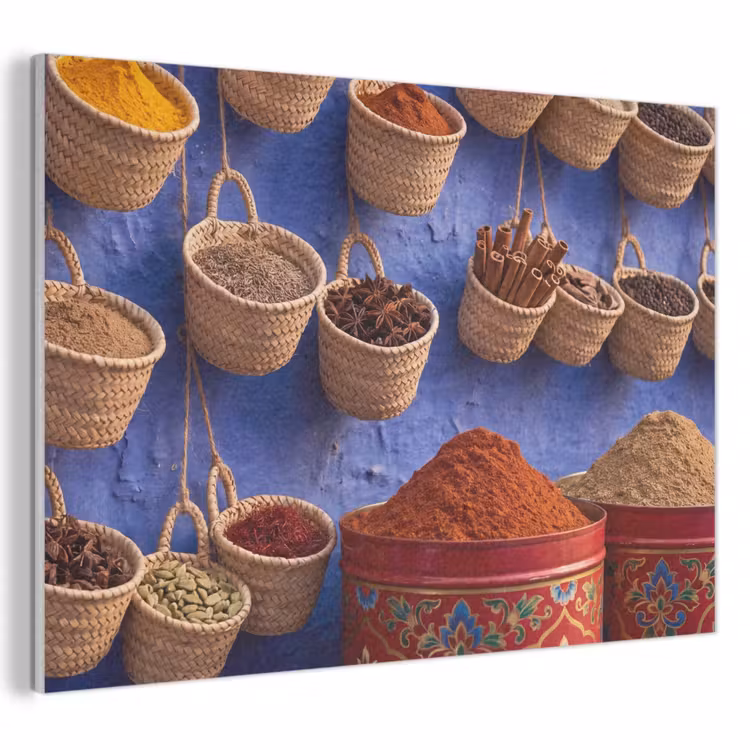 Acoustic Panel - Herbs - Baskets - Market - Kruiden - Manden - Markt PET vilt klein