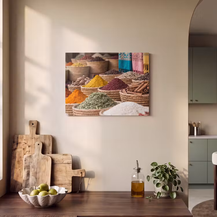 Acoustic Panel - Herbs - Baskets - Oriental - Kruiden - Manden - Oosters PET vilt klein