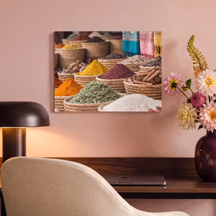 Acoustic Panel - Herbs - Baskets - Oriental - Kruiden - Manden - Oosters PET vilt klein