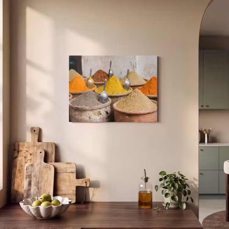 Acoustic Panel - Herbs - Jars - Asian - Kruiden - Potten - Oosters PET vilt klein