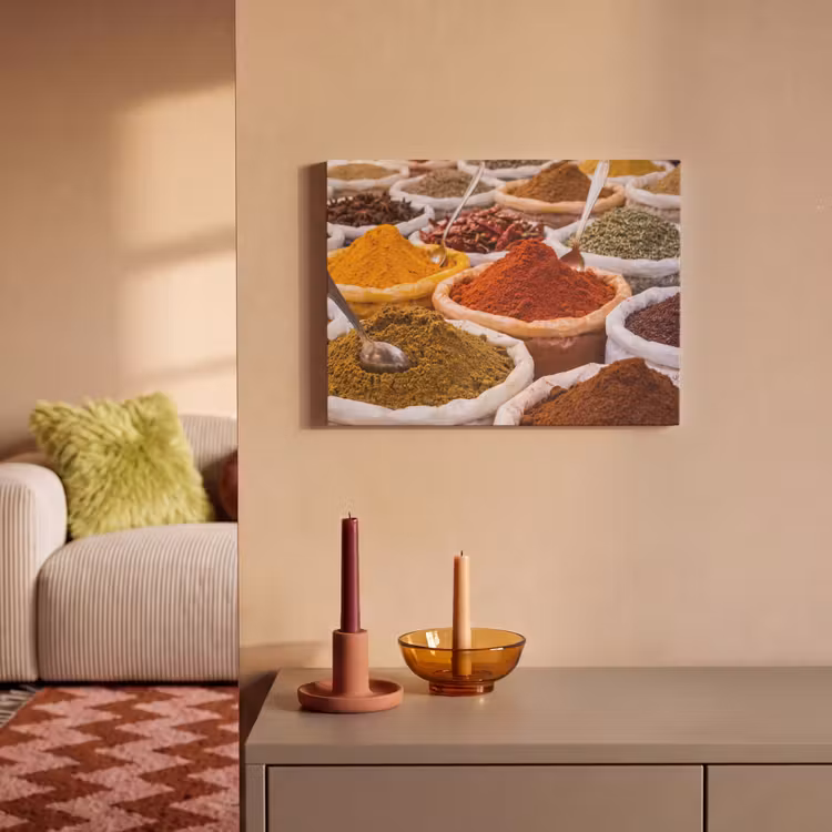 Acoustic Panel - Herbs - Market - Food - Kruiden - Markt - Eten PET vilt klein