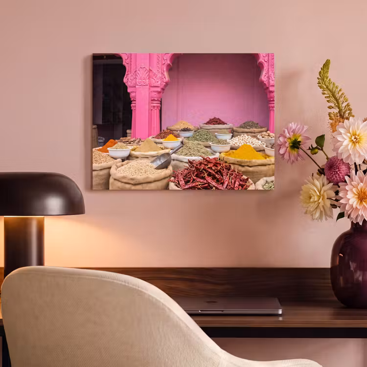 Acoustic Panel - Herbs - Market - Pink - Kruiden - Markt - Roze PET vilt klein