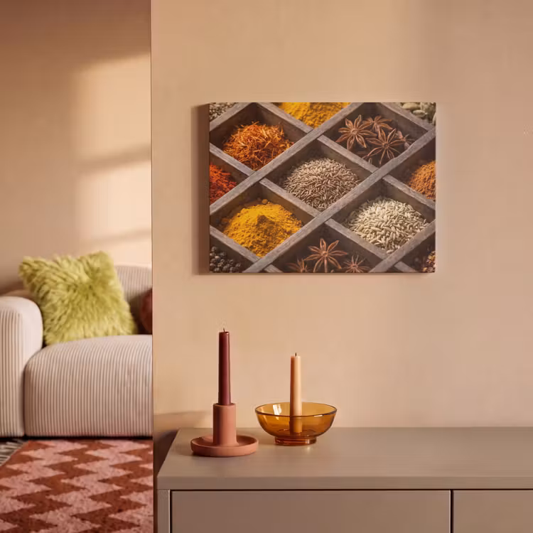 Acoustic Panel - Herbs - Wood - Food - Kruiden - Houten - Eten PET vilt klein