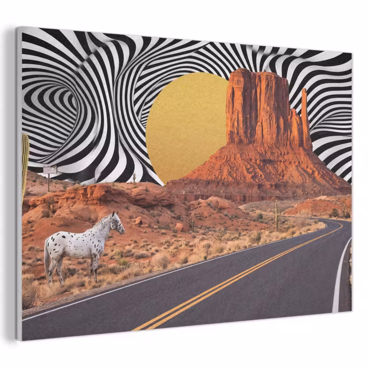 Acoustic Panel - Horse - Desert - Nature - Paard - Woestijn - Natuur PET vilt klein