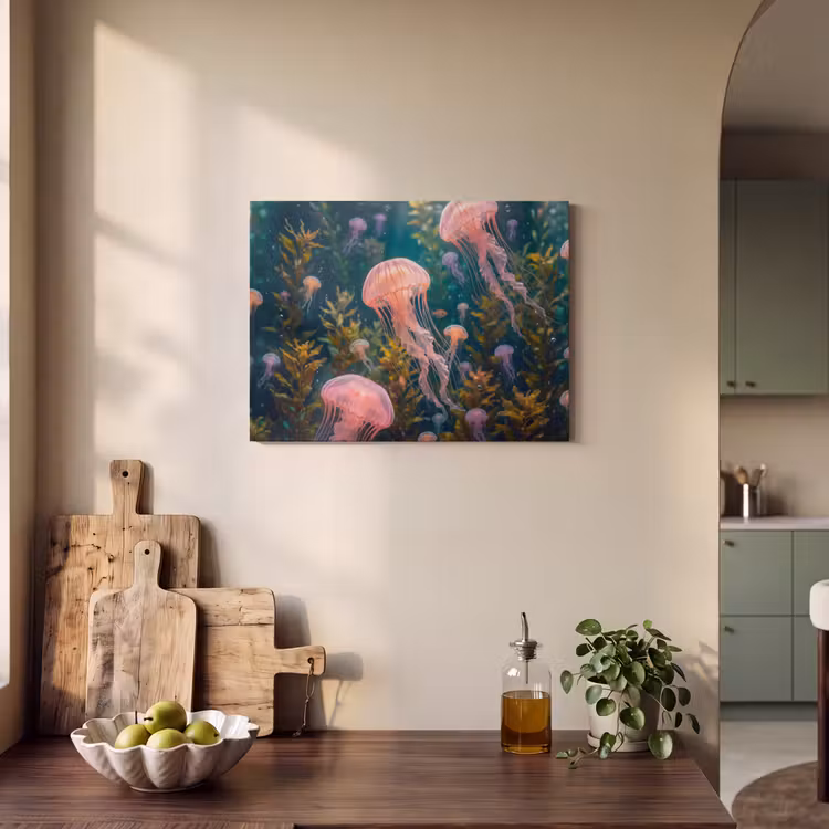 Kwal - Roze - Onderwater - Zeeleven - Dieren PET vilt klein -sfeer2