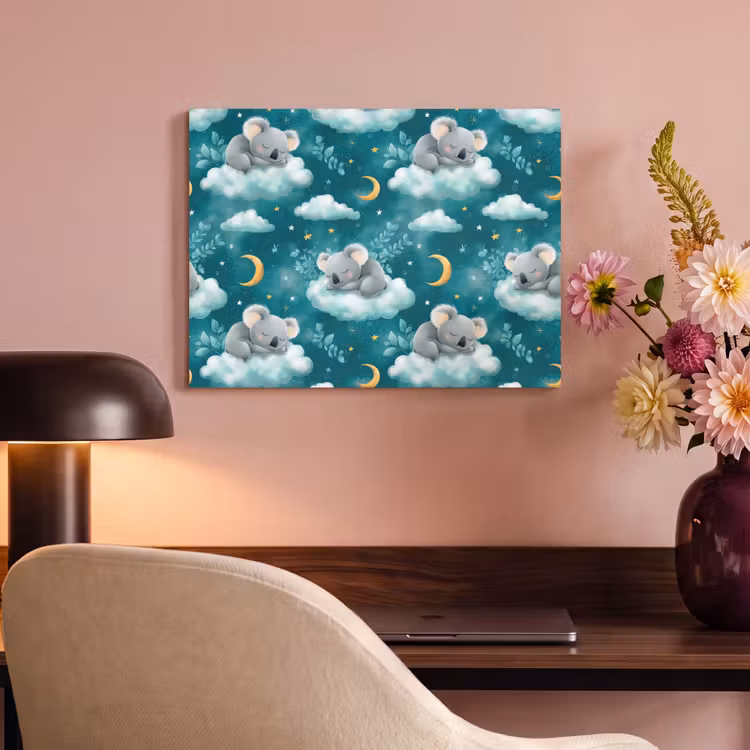 Koala's - Betoverend - Blauw PET vilt klein 837 -sfeer3