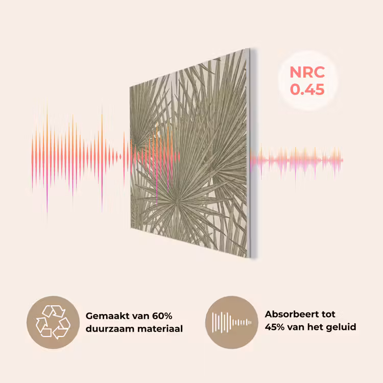 Blad - Tropisch - Patroon - Natuur - Groen PET vilt klein -USP_NL
