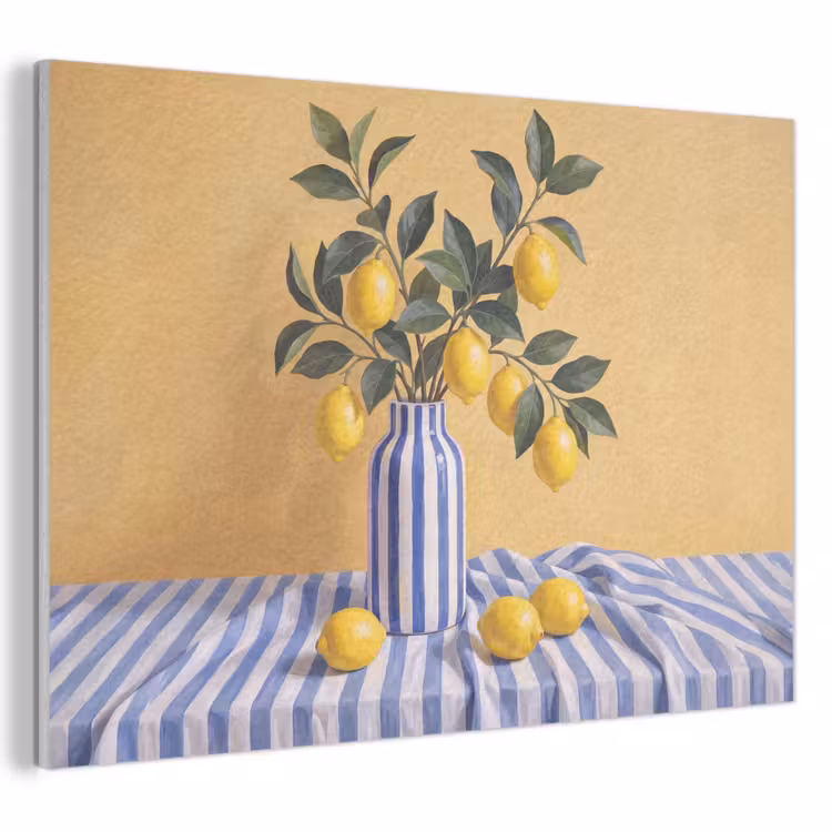 Acoustic Panel - Lemon - Still Life - Modern - Citroen - Stilleven - Modern PET vilt klein