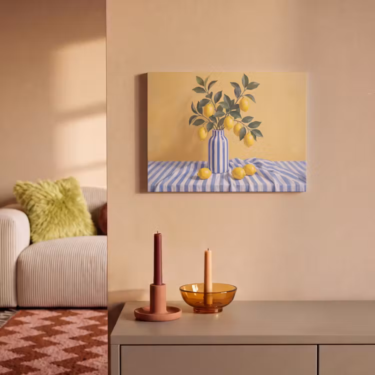 Acoustic Panel - Lemon - Still Life - Modern - Citroen - Stilleven - Modern PET vilt klein