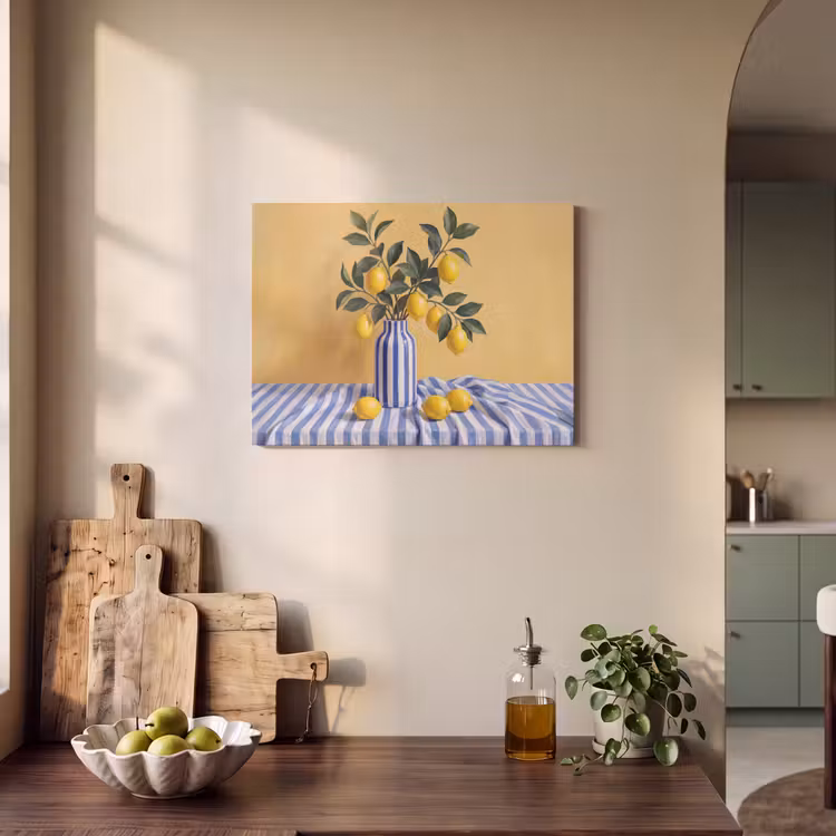 Acoustic Panel - Lemon - Still Life - Modern - Citroen - Stilleven - Modern PET vilt klein