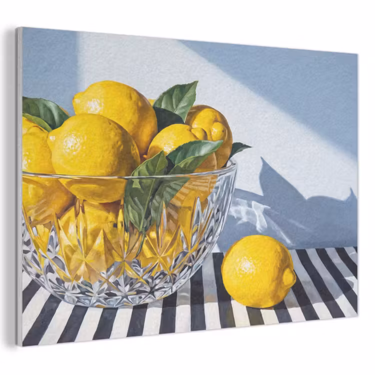 Acoustic Panel - Lemons - Fruit - Yellow - Citroenen - Fruit - Geel PET vilt klein
